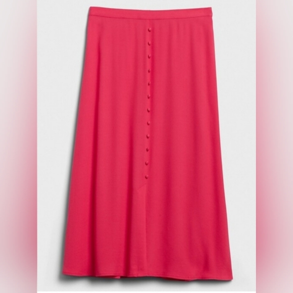 Banana Republic Button Front Midi Skirt - Picture 1 of 6